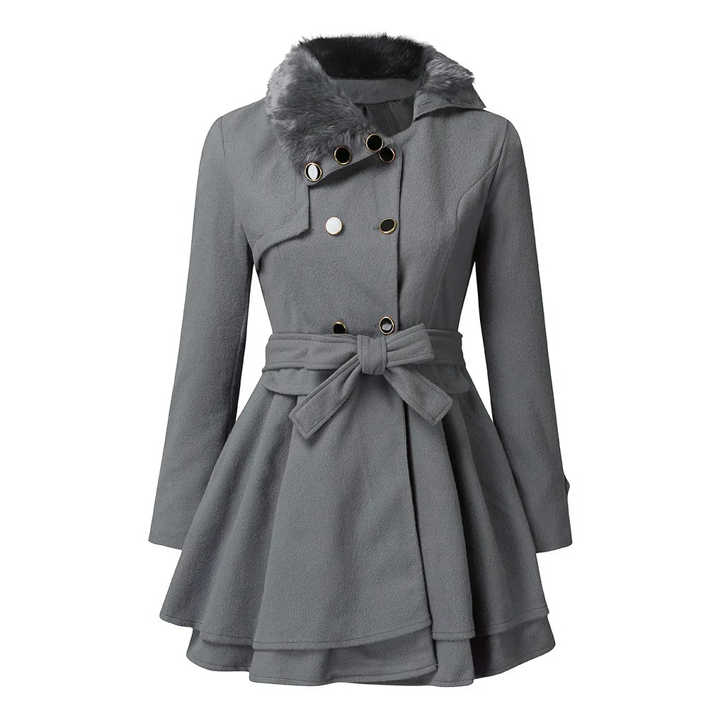 Tess | Trench-coat chic en fourrure végane