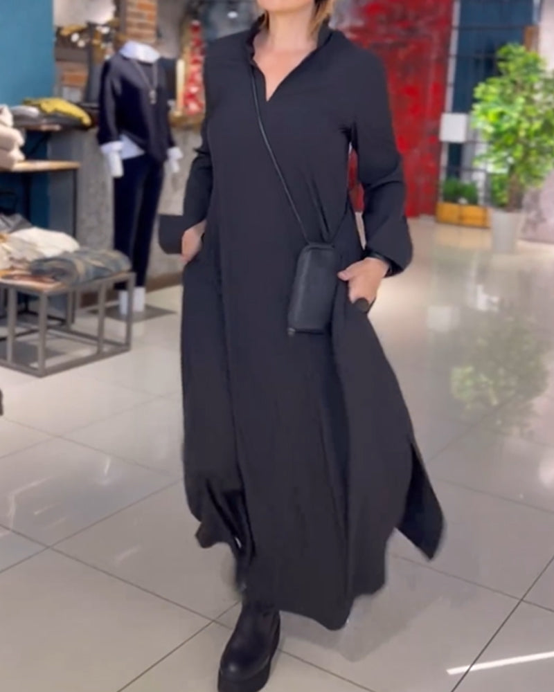 Élodie - Robe élégante et confortable en tissu extensible