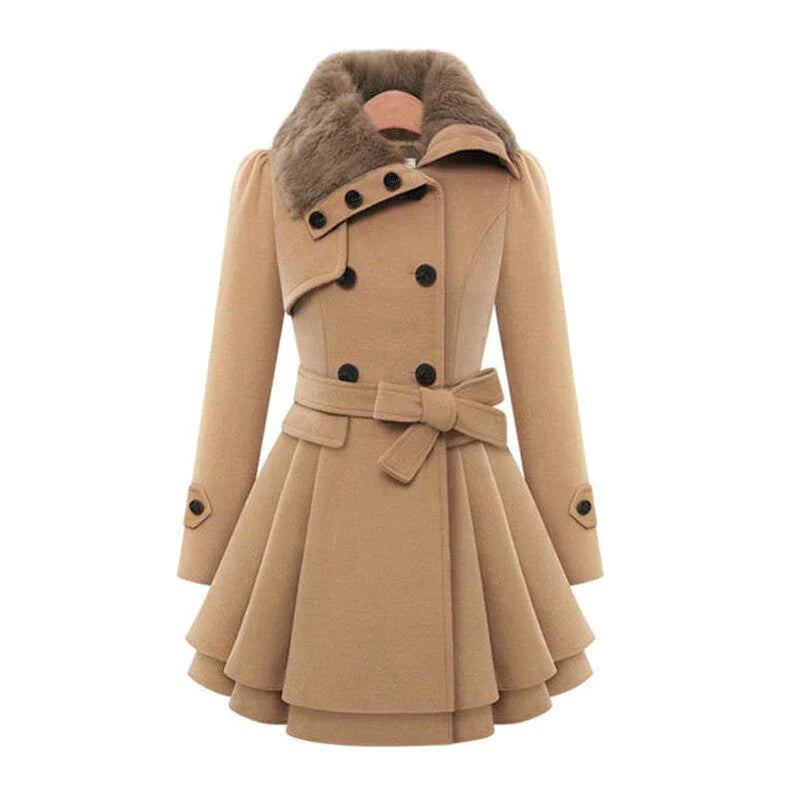 Tess | Trench-coat chic en fourrure végane