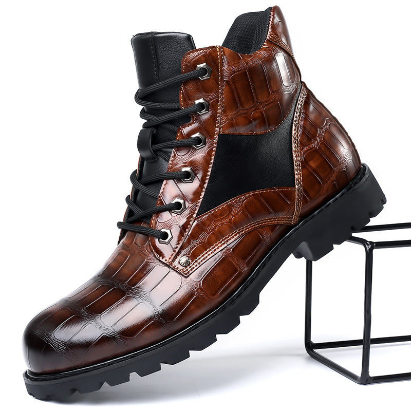 Maxime | Bottes en Cuir Crocodile de Luxe