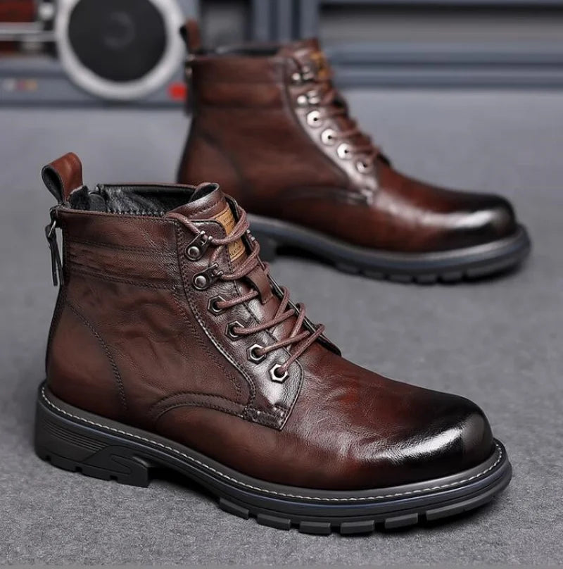 Louis |  Bottes de Ranger en Cuir de Luxe pour Homme