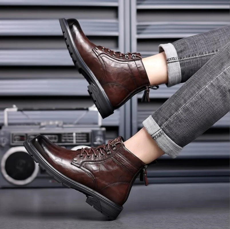 Louis |  Bottes de Ranger en Cuir de Luxe pour Homme