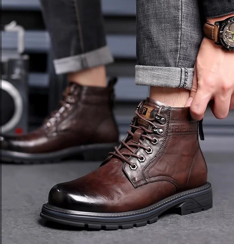 Louis |  Bottes de Ranger en Cuir de Luxe pour Homme