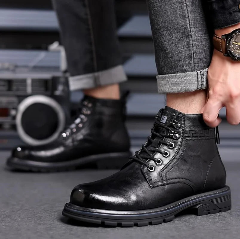 Louis |  Bottes de Ranger en Cuir de Luxe pour Homme