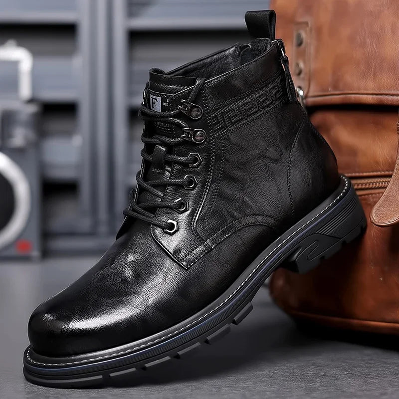 Hugo | Bottes Business en Cuir de Luxe pour Homme