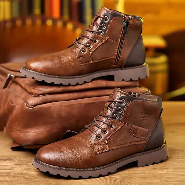 Maximilien | Bottes en Cuir de Luxe à Lacets