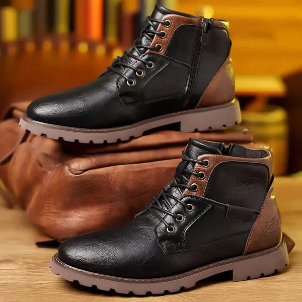 Maximilien | Bottes en Cuir de Luxe à Lacets